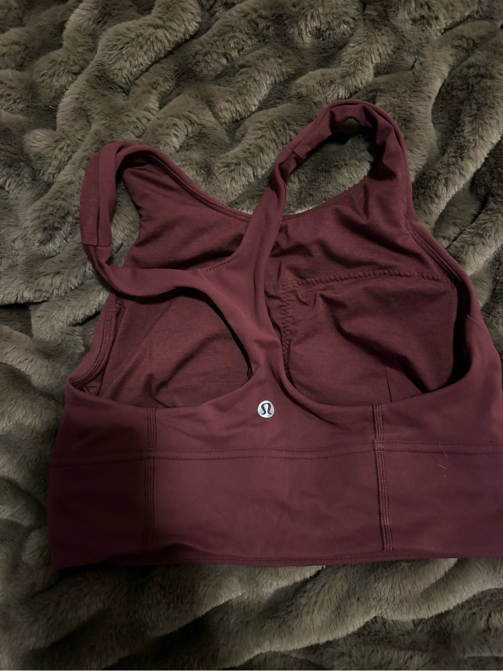 Lululemon Wunder Train Longline Bra Medium Support Mulled Wine LW2CNSS size 6